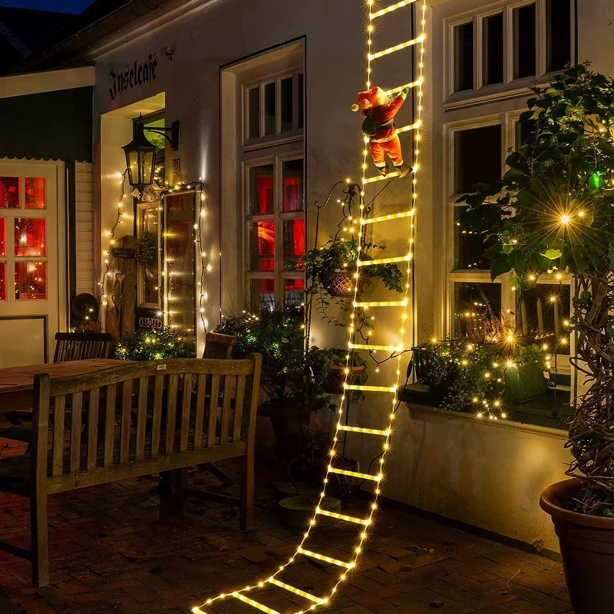 Home Decor Lighting Tree - Светодиодный лестница для Деда Мороза, домашний