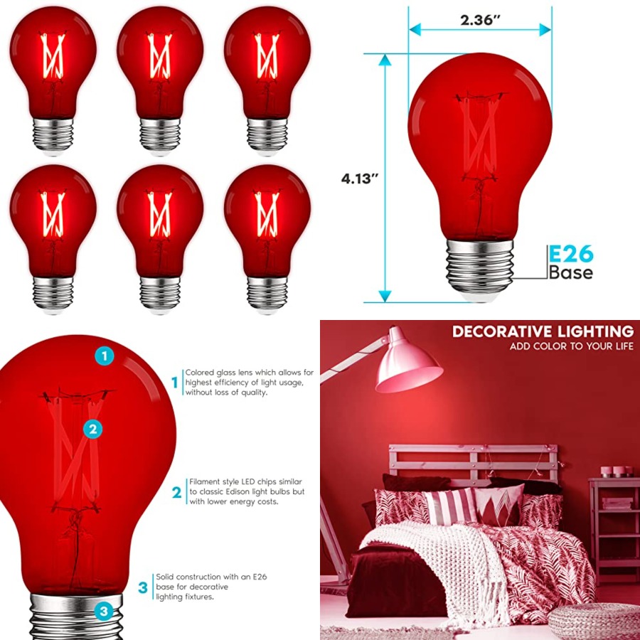 Lighting Decoration Outdoor - Светодиодные лампы A19 Edison, 4,5 Вт