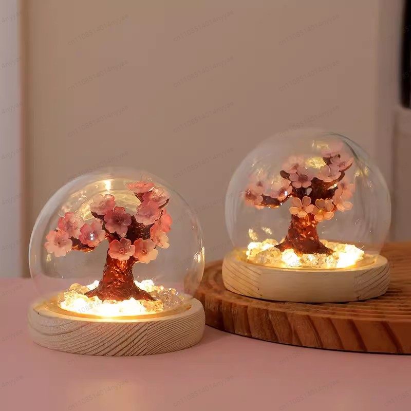 Decor Lighting Fixtures - Настольная лампа «Цветущая вишня» своими руками