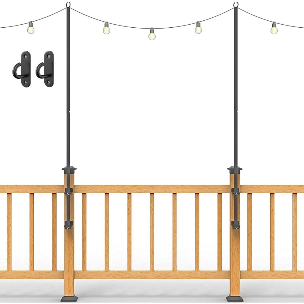 String Light Outdoor - 2-упаковка гирляндных светильников - столбы из