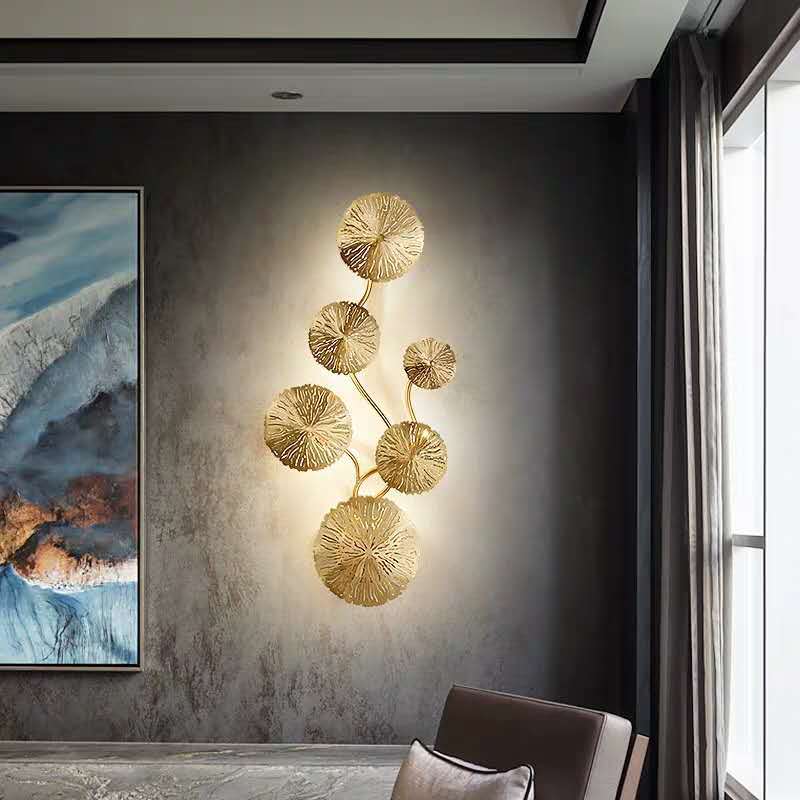 Lighting Decoration On Wall - Скандинавские золотые светодиодные настенные светильники в