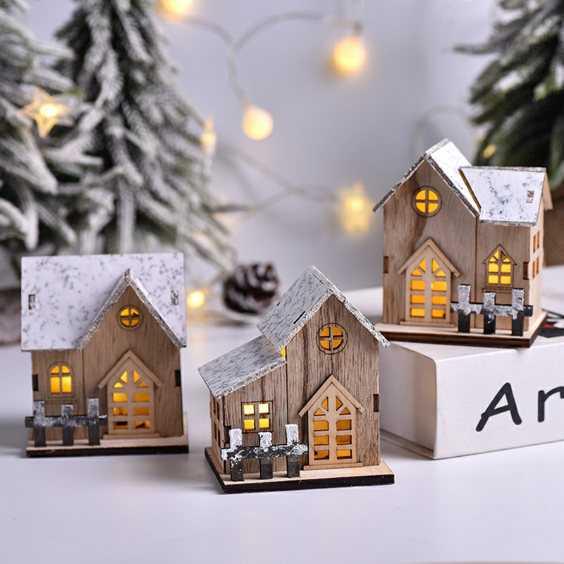 Home Decor Lighting Tree - Рождественский светодиодный светильник, деревянный дом, светящаяся