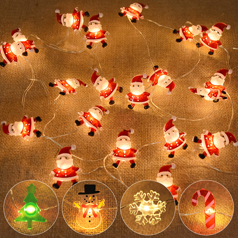 Home Decor Lighting Tree - 2 м 20 светодиодов Санта-Клаус Снежинка
