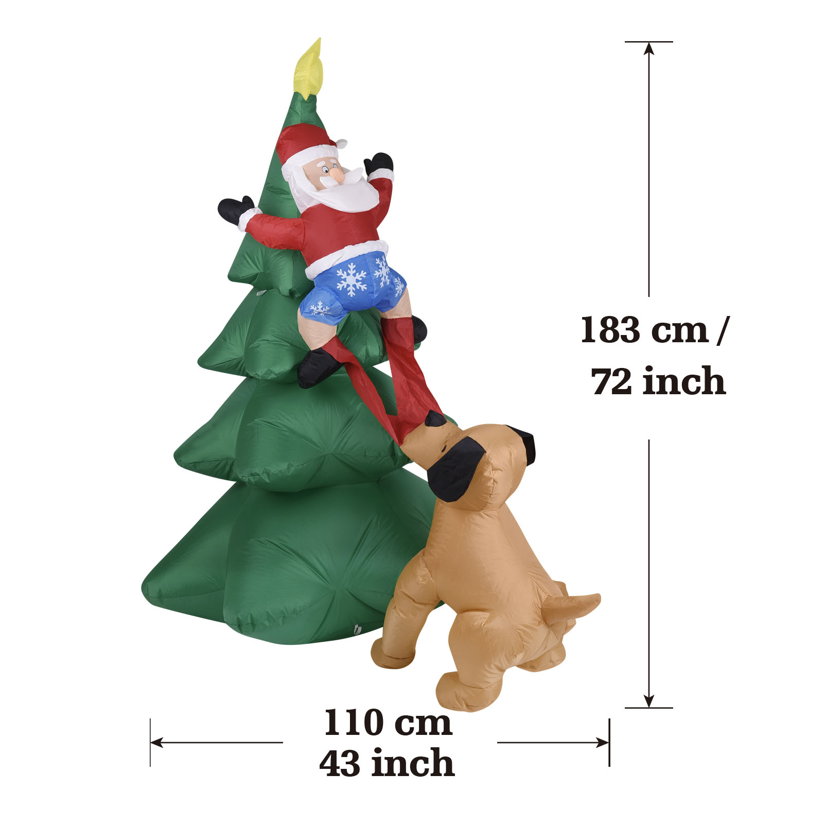 Рождественская надувная собака – обзор и цена Home Decor Lighting Tree