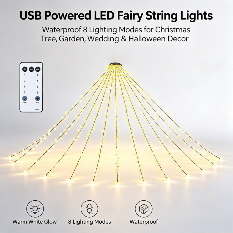 Светодиодные гирлянды USB, вод – обзор и цена Lighting Decor For Wedding