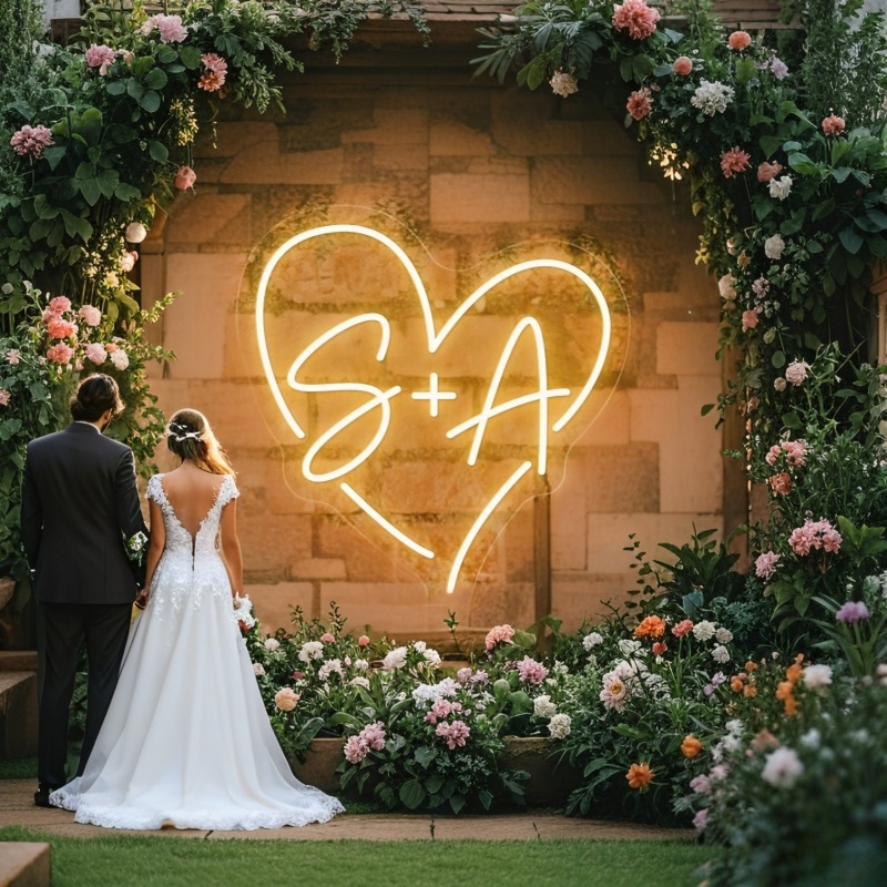 Светодиодная неоновая вывеска  – обзор и цена Lighting Decor For Wedding