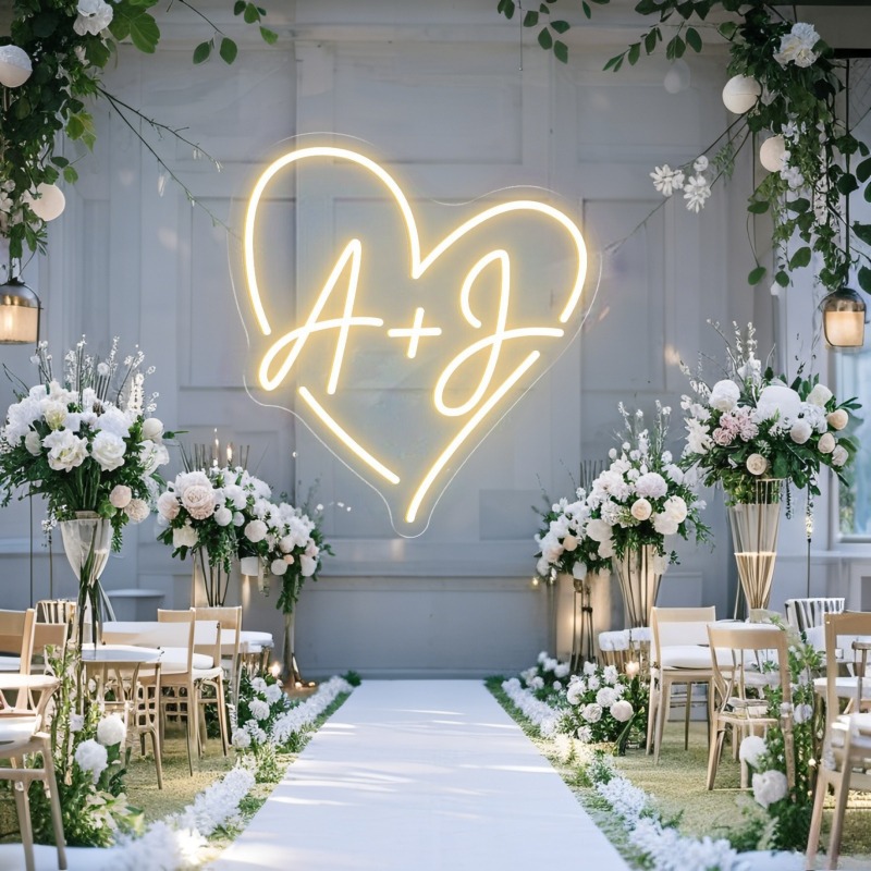 Светодиодная неоновая вывеска  – обзор и цена Lighting Decor For Wedding