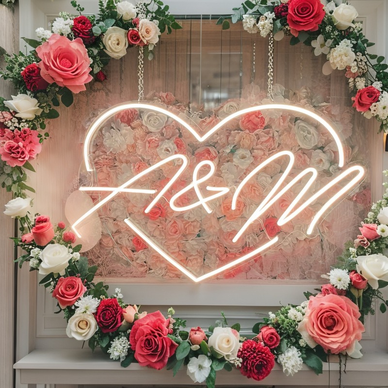 Светодиодная неоновая вывеска  – обзор и цена Lighting Decor For Wedding