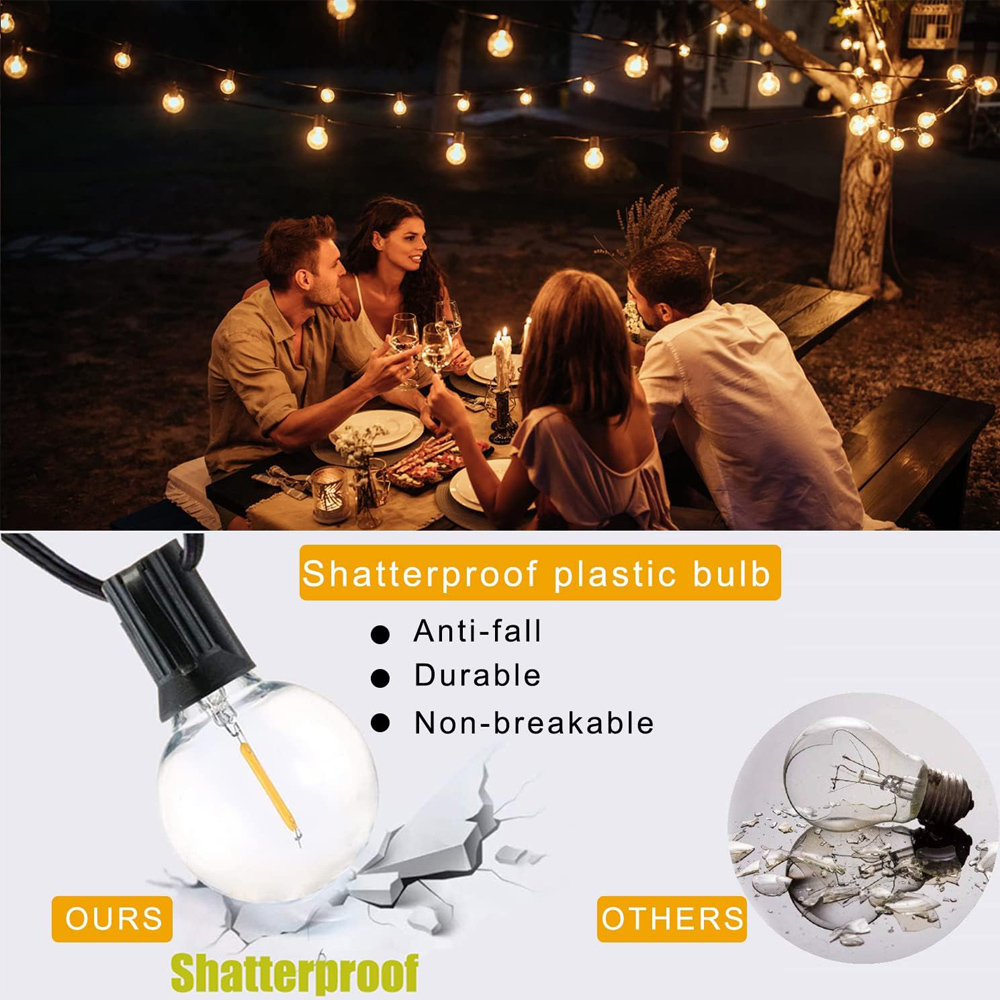 Гирлянда G40 с 25 прозрачными  – обзор и цена String Light Outdoor