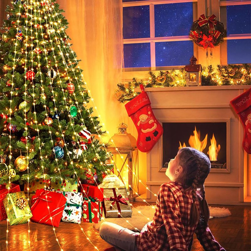Светодиодные звезды-водопадные – обзор и цена Home Decor Lighting Tree